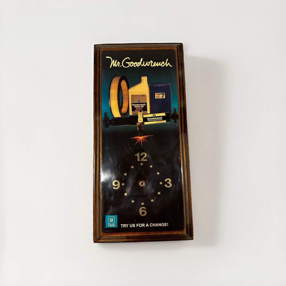 Vintage Mr. Goodwrench Wall Clock Genuine GM Parts‎ (no Mechanism)